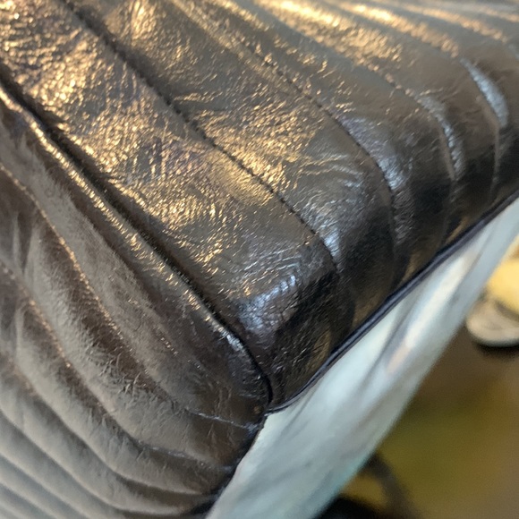 CHANEL LIGNE TOTE BAG 🌻LAMBSKIN CHAIN STRAP - Picture 4 of 17